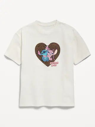Disney© Stitch & Angel Graphic Tunic T-Shirt for Girls | Old Navy (US)