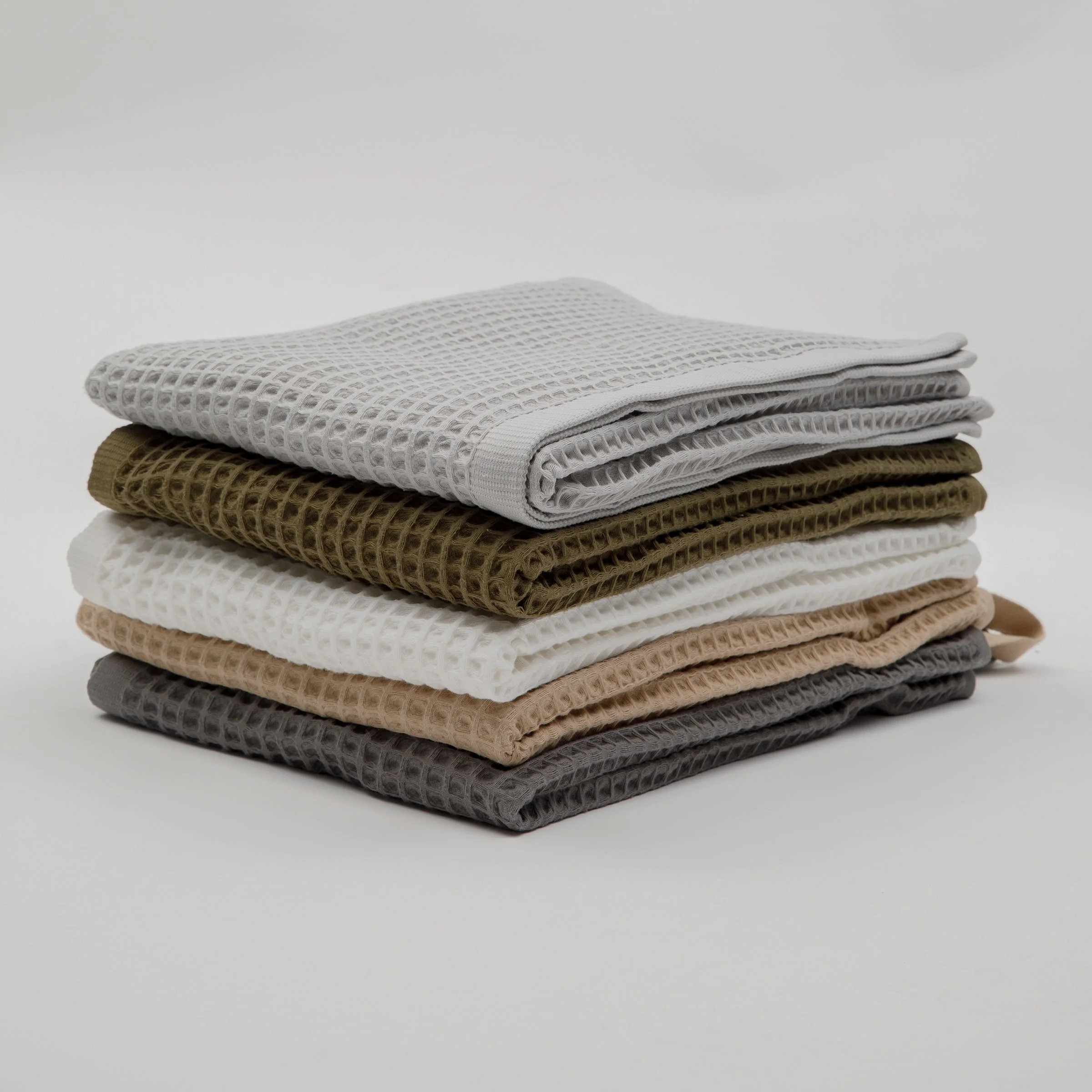 Olivia Waffle Bath Towels | The Loomia