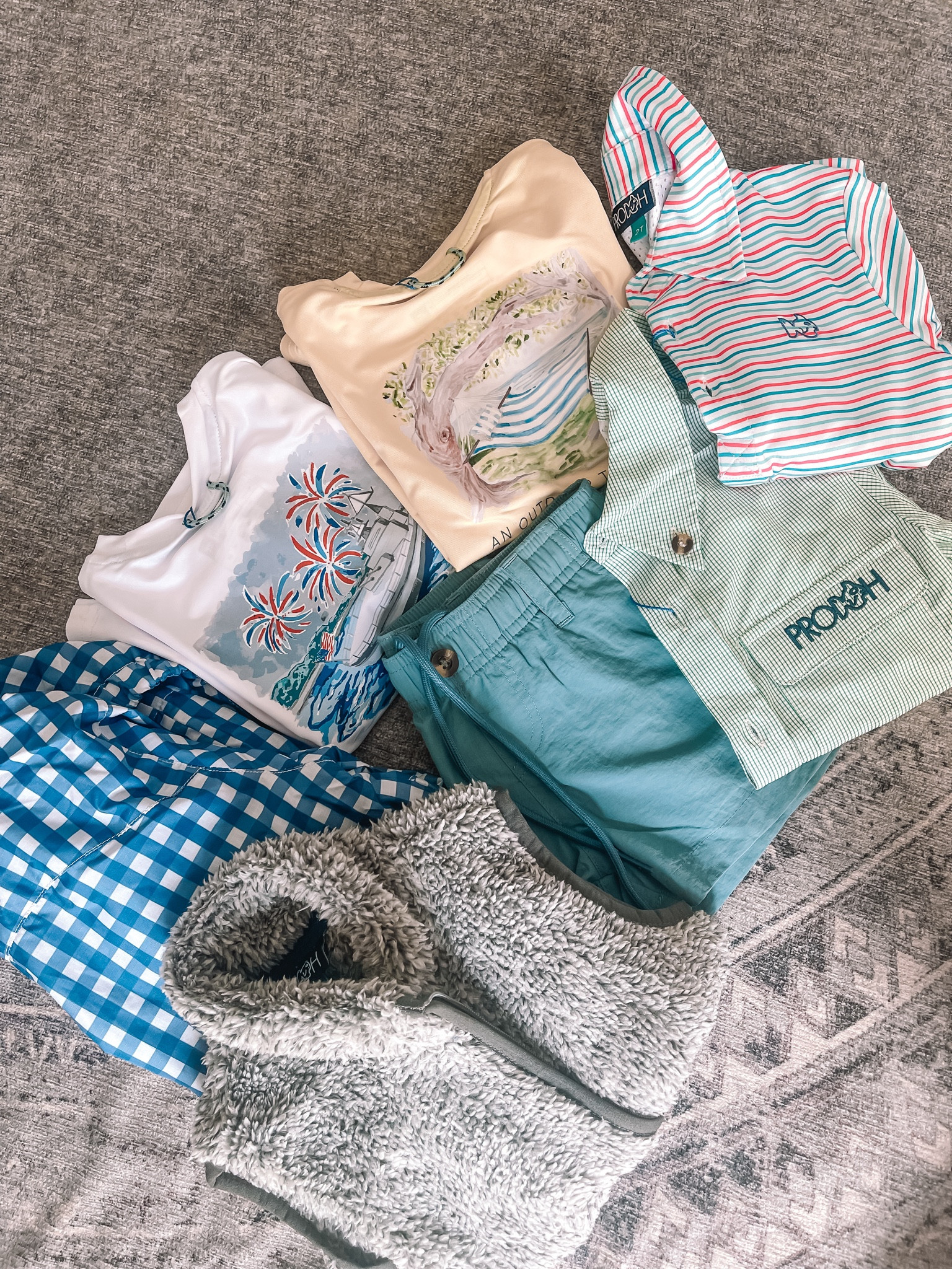 Prodoh 2T boys haul - fishing shirt, performance tee, fishing shorts, boys rain jacket, toddler boys clothes. TEXT15 for 15% off entire order 

#LTKfindsunder100 #LTKkids #LTKsalealert