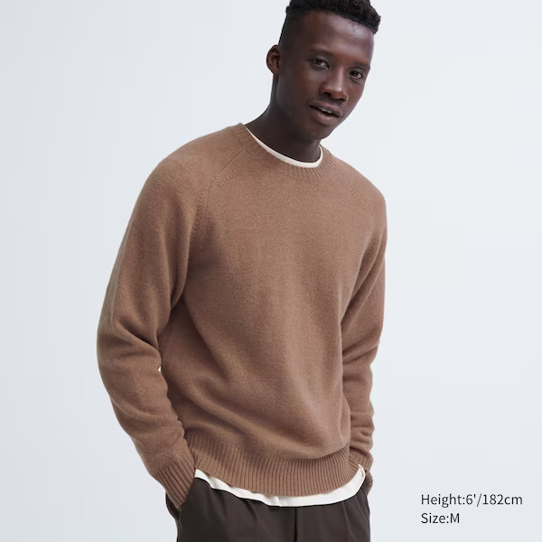Premium Lambswool Crew Neck Sweater | UNIQLO (US)