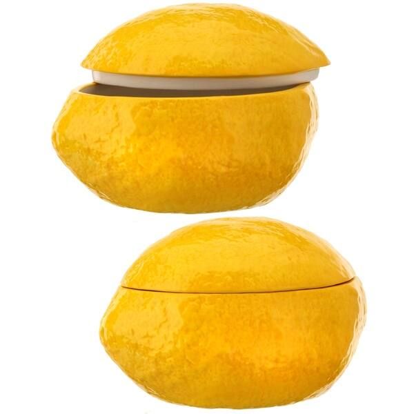 Dolomite Lemon Jar 6"L | Bed Bath & Beyond