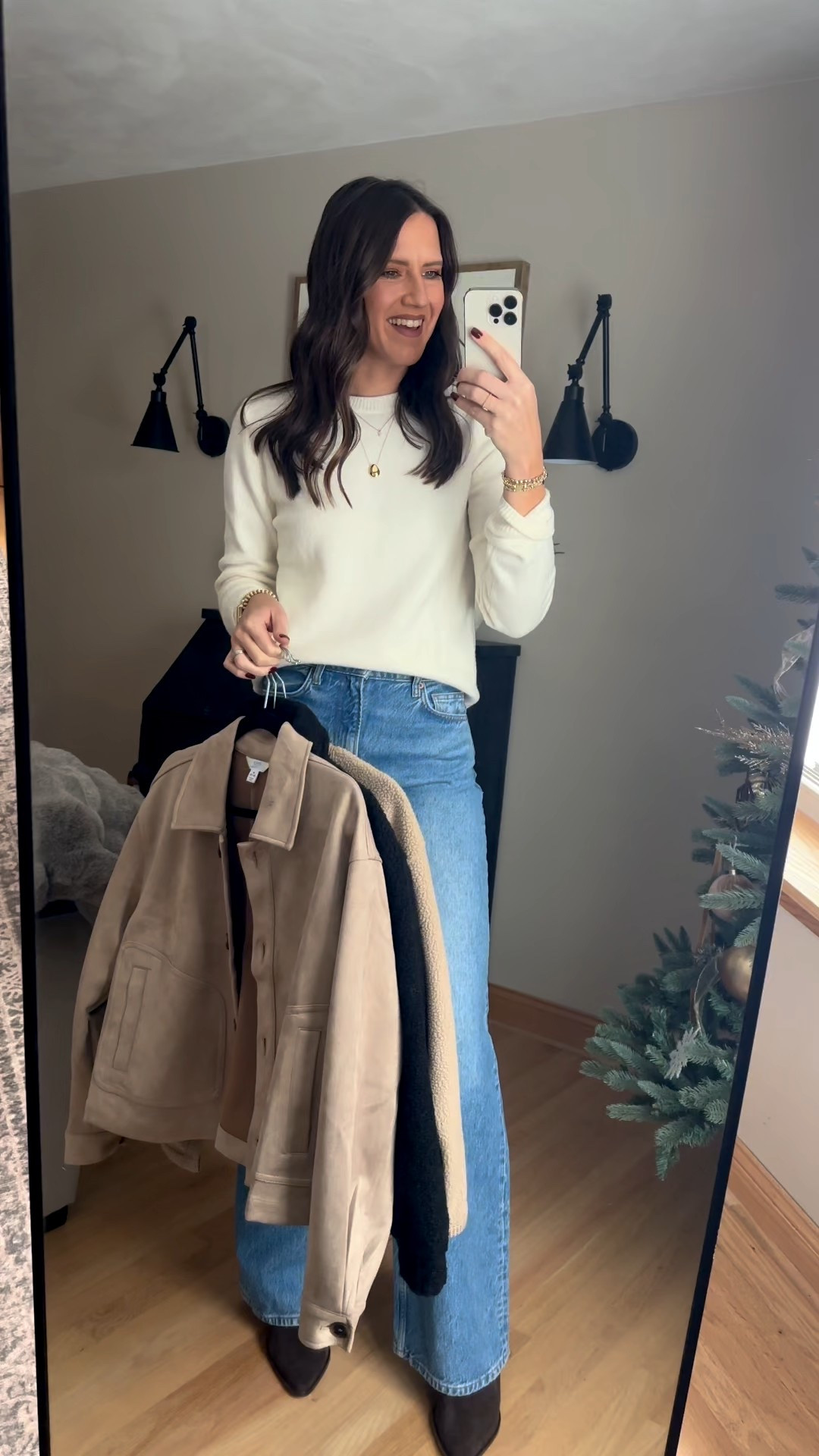 Walmart jackets I’m loving 

Wearing a medium in all three 