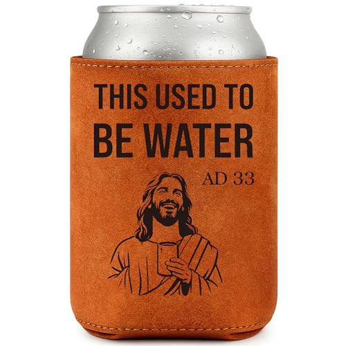 Fathers Day Dad Gifts Dad Birthday Gift from Daughter Son, Father’s Day Presents for Husband Grandpa Papa Daddy Father-in-Law Anniversary Retirement for Men - 12Oz Leather Can Cooler | Amazon (US)