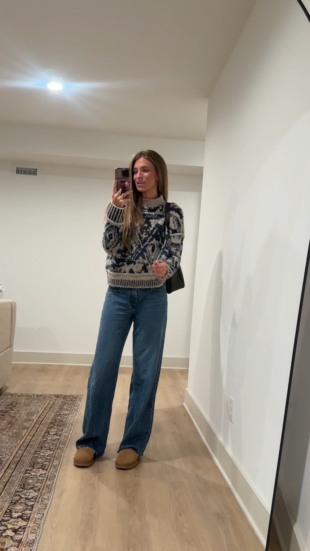 Sweater may be sold out so added a few similar under the “similar” section of this post! 
Pre pregnancy I size down in these jeans to a 26 long but at 24 weeks pregnant I am a 28 long in these for reference 


Fair isle sweater, fairisle sweater, low rise jeans, bump friendly, tall girl friendly, tall sizes l

#LTKootd #LTKTall #LTKBump Abercrombie jeans