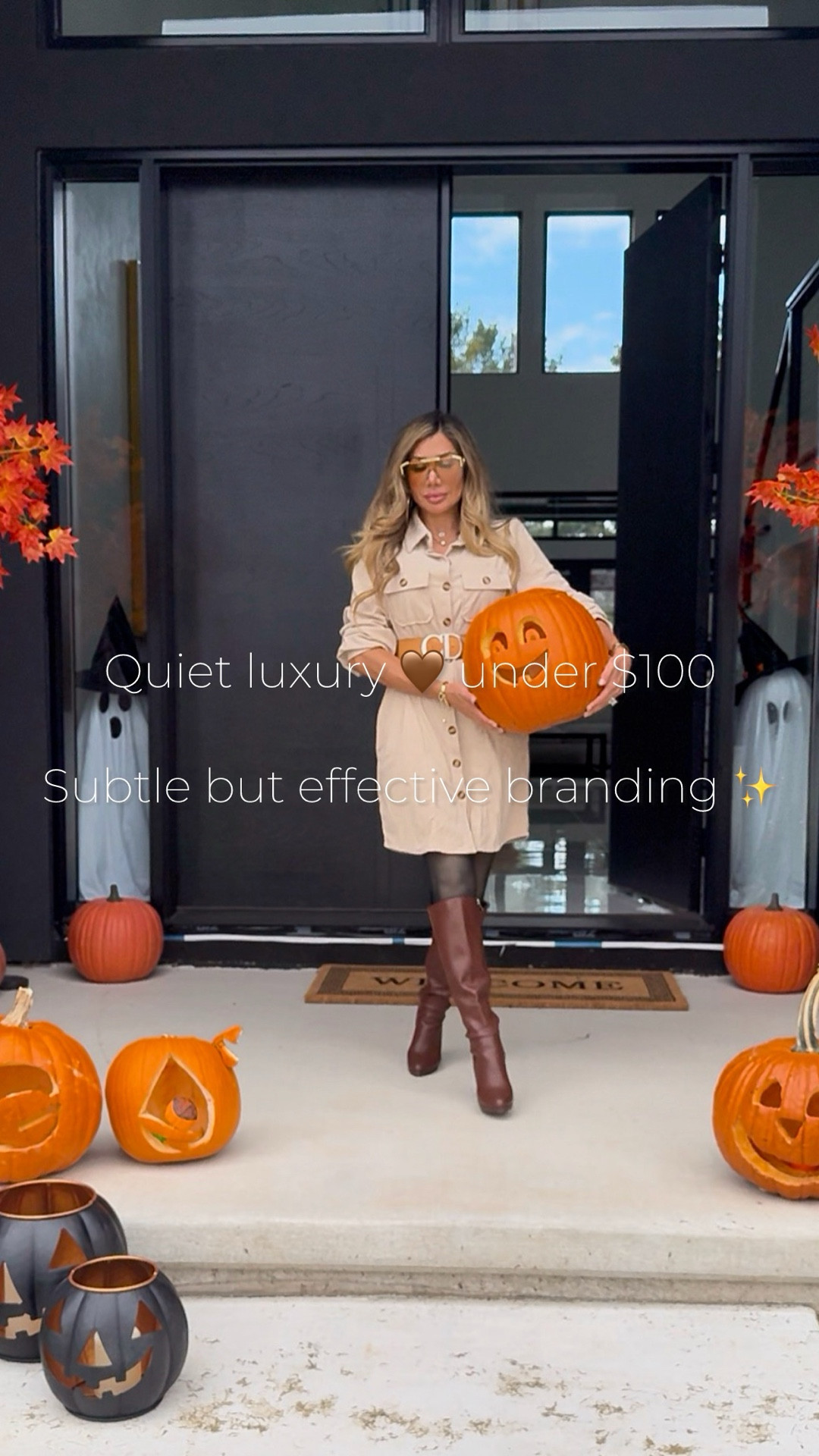 Warm fall outfit under $100 🤎
I’m wearing Size S in this Amazon dress — it has a relaxed fit with POCKETS (!!) so it’s comfy for nights out or running errands. The cocoa-brown shade gives total quiet luxury vibes ✨

My fleece-lined tights look sheer but are actually warm ❄️ — perfect for chilly evenings.
Boots are Size 8 (I sized up ½ for socks + comfort walking) 👢

Such an easy outfit to recreate for fall dinners, mall nights, or trick-or-treating 🎃

✨Everything linked below so you can shop the full look!✨

#FallOutfitInspo #WarmFallOutfit #QuietLuxuryStyle #Under100 #AmazonFashionFinds #ChicFallLook #VeronicaLuxe

#LTKSeasonal #LTKShoeCrush #LTKOver40