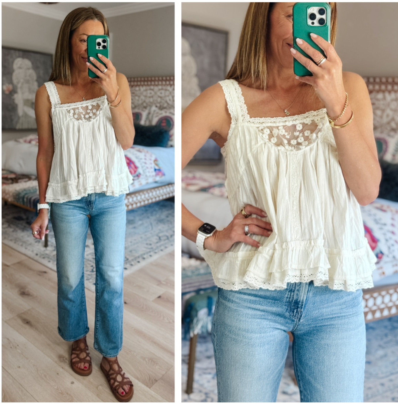 Boho, feminine and last day to grab this gorgeous top on sale!!  

 #LTKootd #LTKmomlife #LTKSeasonal