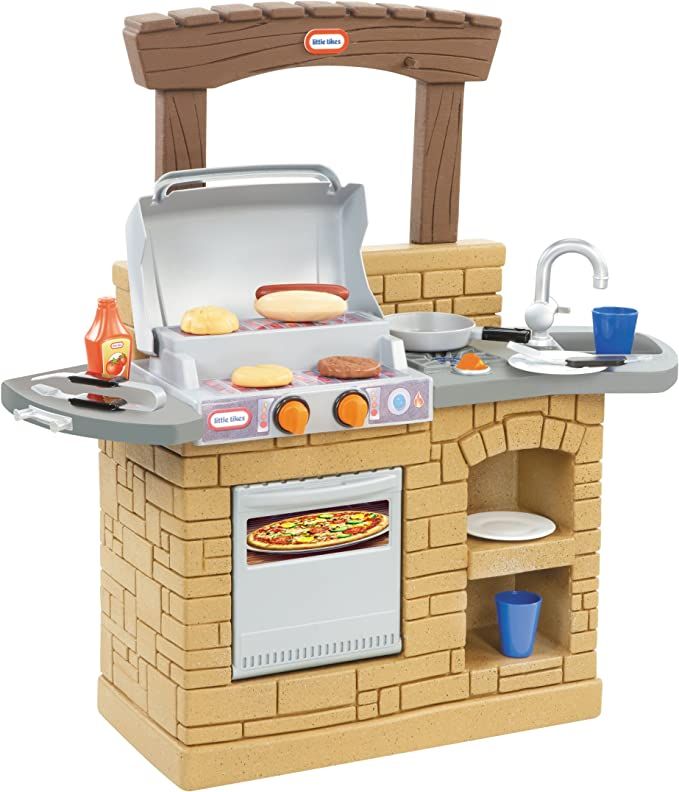 Amazon.com: Little Tikes Cook 'n Play Outdoor BBQ , Brown : Toys & Games | Amazon (US)