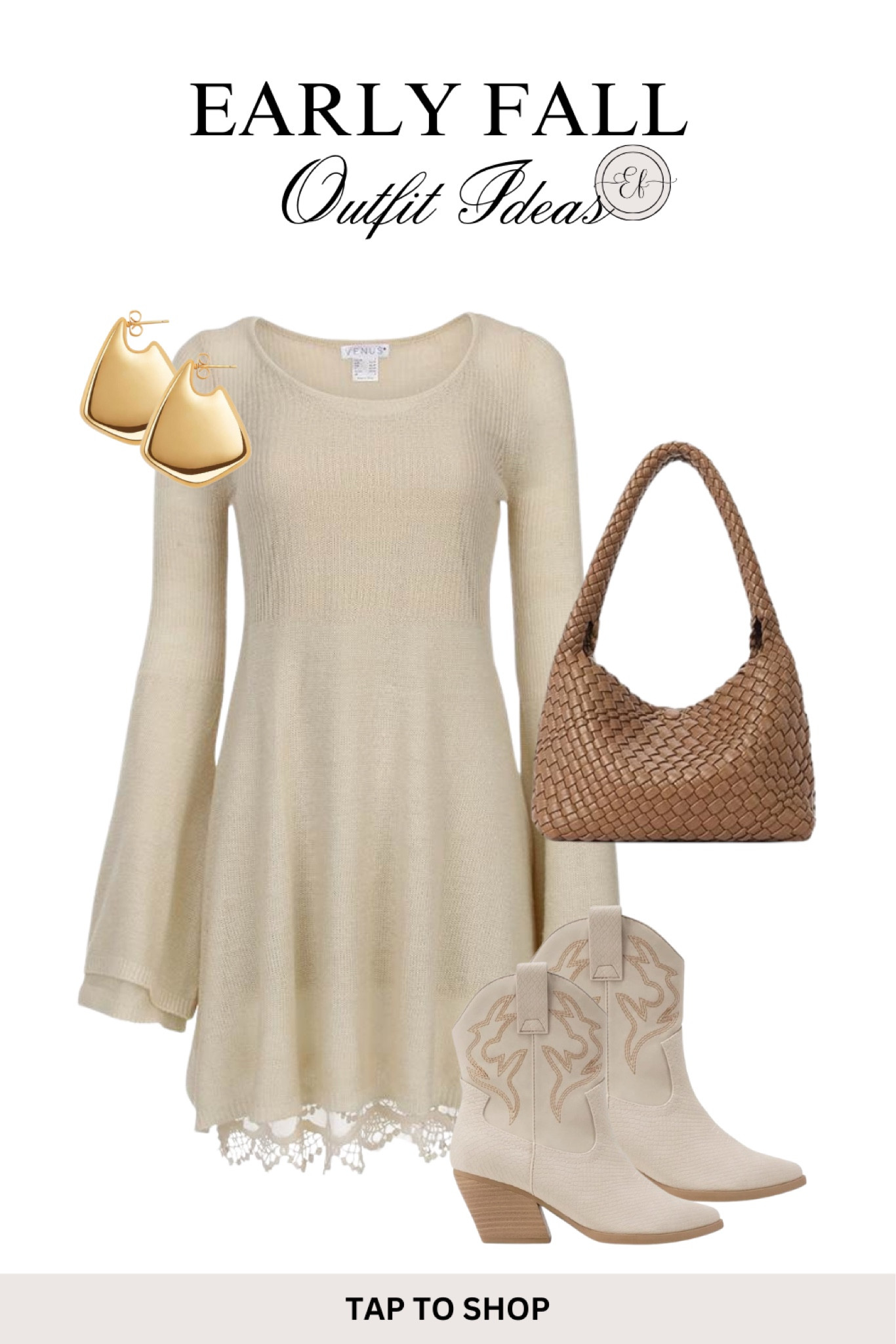 Early Fall Outfit Ideas

Early fall outfit dress, early fall outfit for women, casual early fall outfit, cozy fall outfit, gall outfit ideas, knit dress, ankle cowboy boots, woven bag, gold earrings

#LTKSeasonal #LTKFindsUnder100 #LTKStyleTip