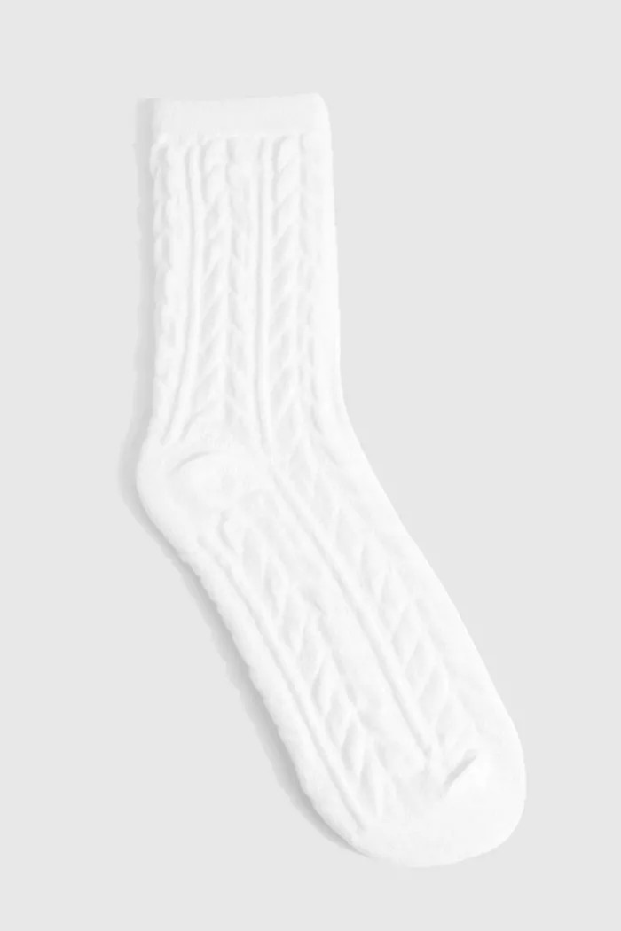 Cable Knit Cosy Socks | boohoo (US & Canada)