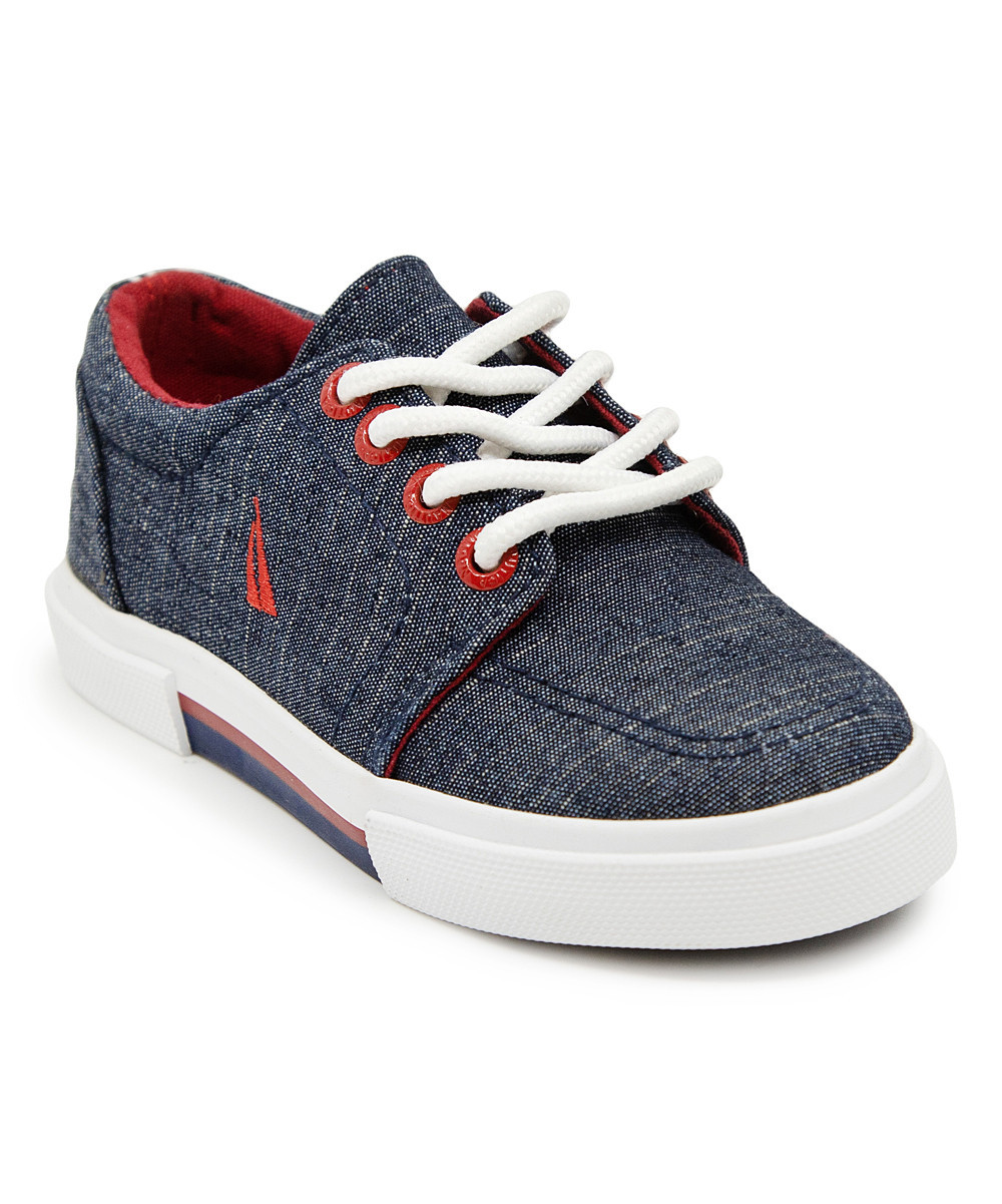 Nautica Boys' Sneakers DENIM - Denim Blue Berrian Sneaker - Boys | Zulily