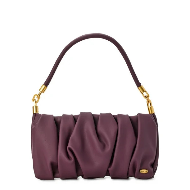 Scoop Women's Ruched Shoulder Bag Purple - Walmart.com | Walmart (US)