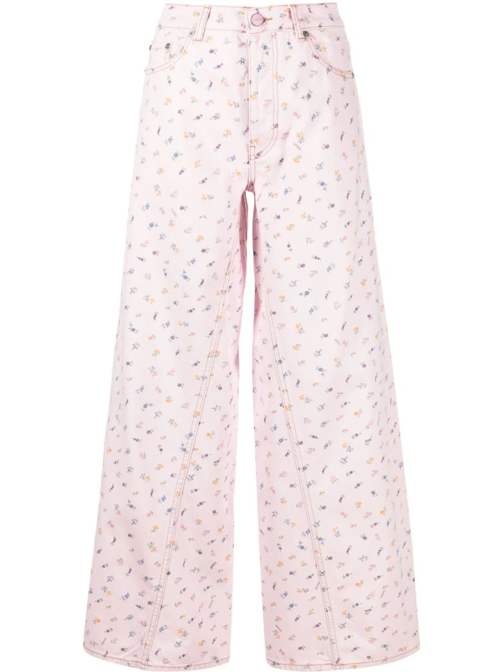 Joezy floral-print wide-leg jeans | Farfetch Global