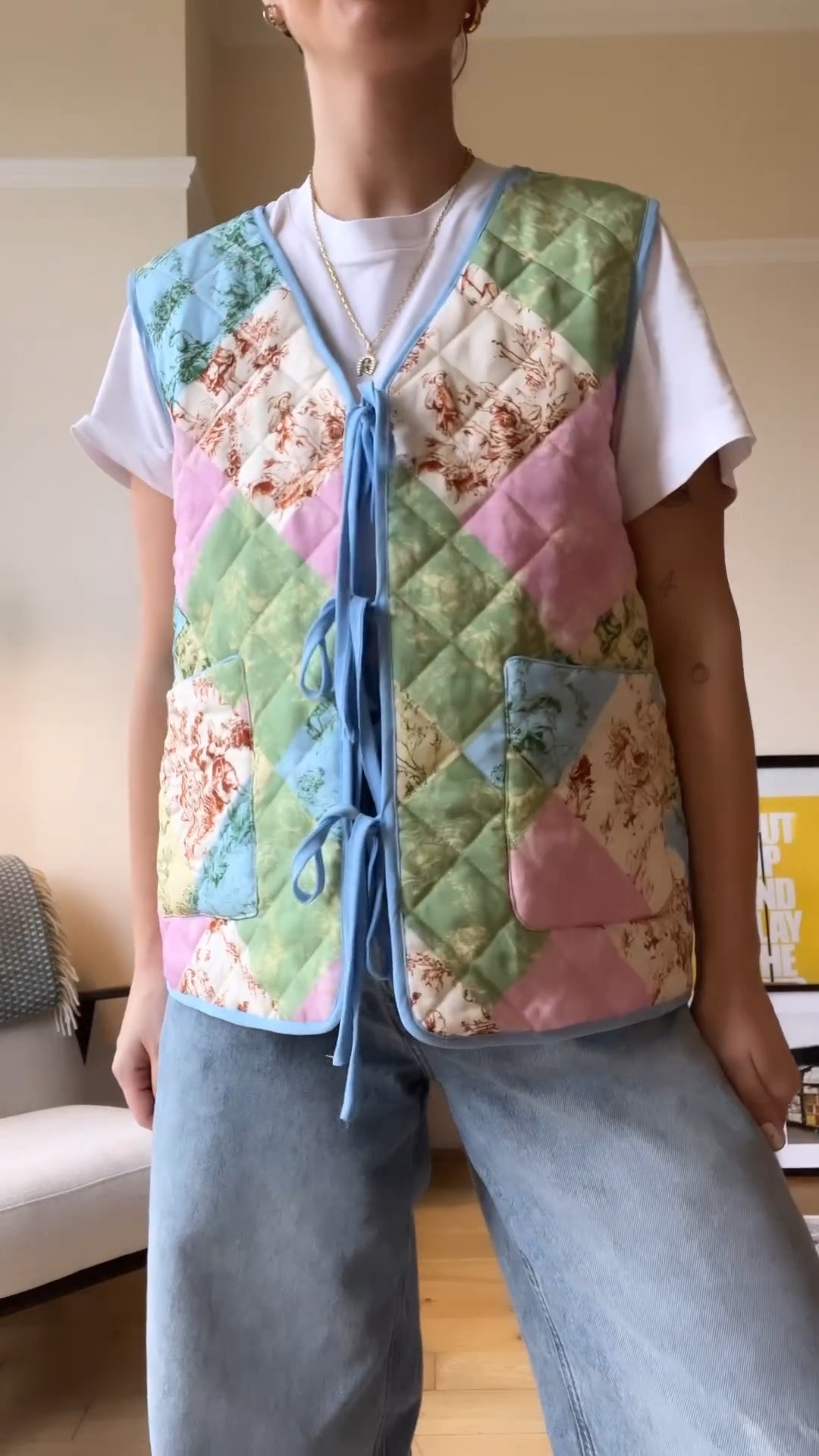 & other stories, H&m, Kitri, Monki, Asos, Albaray, Mango, River island, Ganni, Adidas, Gucci, Coggles, transitional outfit, transitional style, spring outfit, spring fashion, quilted gilet, floral gilet, reversible gilet, quilted vest, wide leg jeans, turn up jeans, Adidas sambas, nylon bag, cat eye sunglasses, spring outfit ideas, style inspiration 

#LTKSeasonal #LTKstyletip #LTKeurope