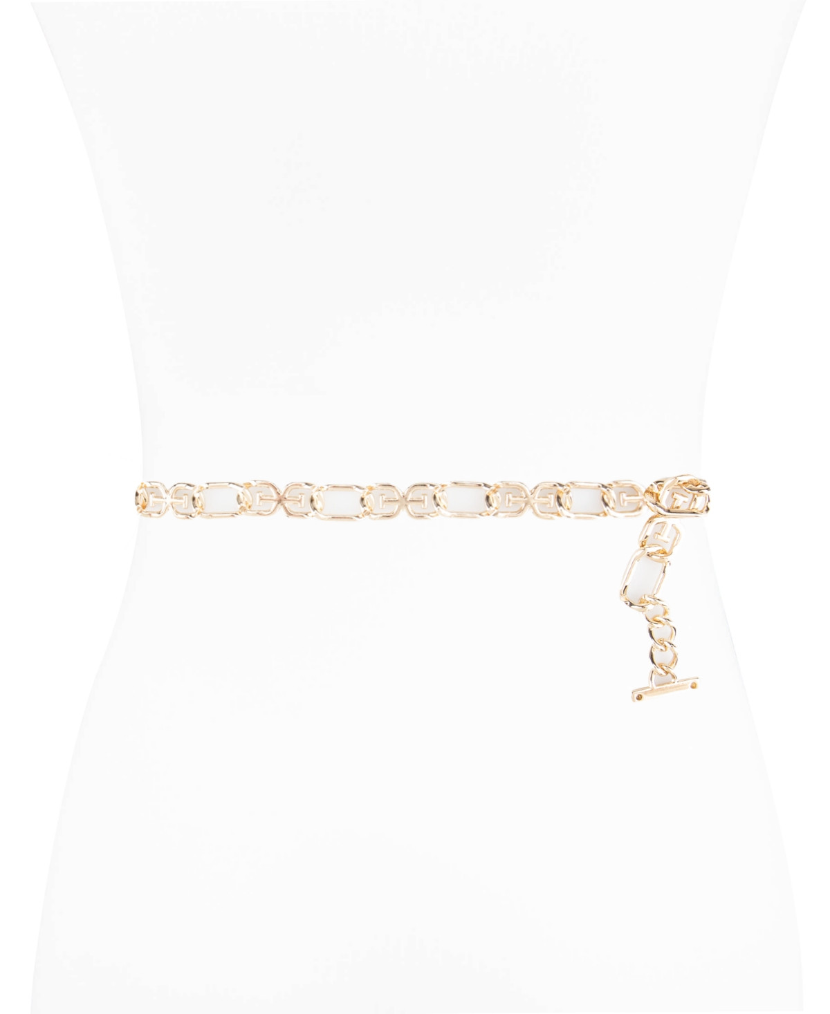 Sam Edelman Women's Double-e Logo Chain Dress Belt - Gold | Macy's