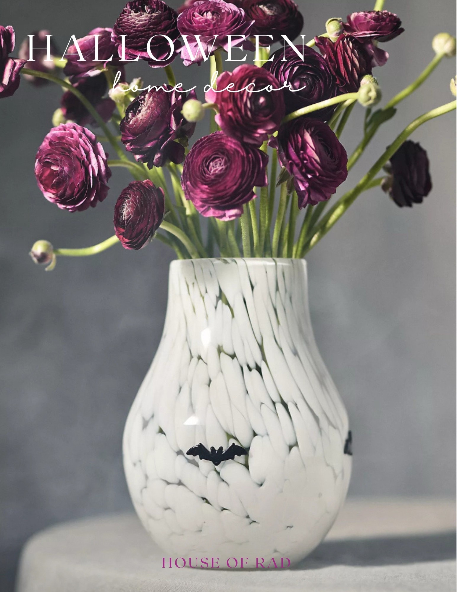 Halloween home decor
Bat icon vase
White vase
Black and white home decor
Confetti glass vase

#LTKSeasonal #LTKHome