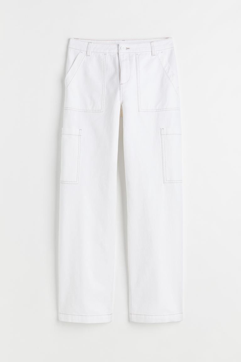 Straight Low Cargo Jeans | H&M (US)