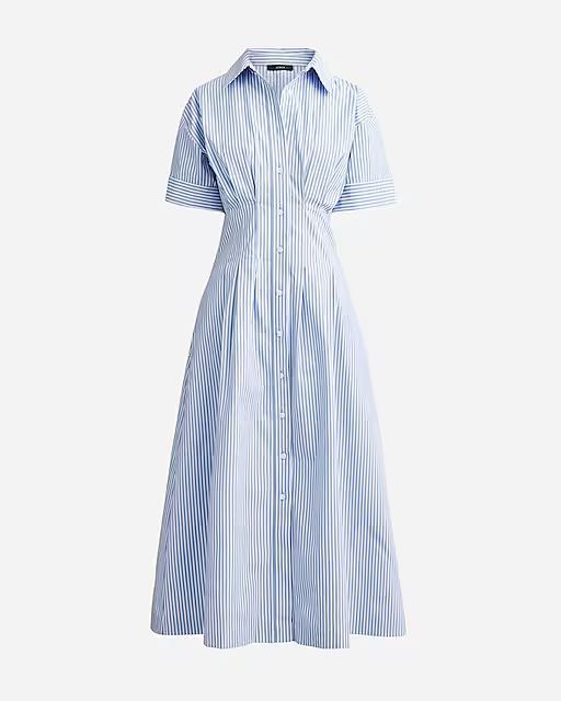 A-line shirtdress in stretch cotton poplin blend | J.Crew US