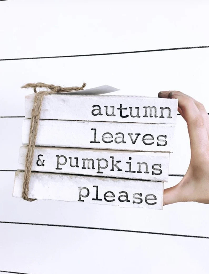 Stamped Book Stack Personalized Custom Bookset | Etsy | Etsy (US)