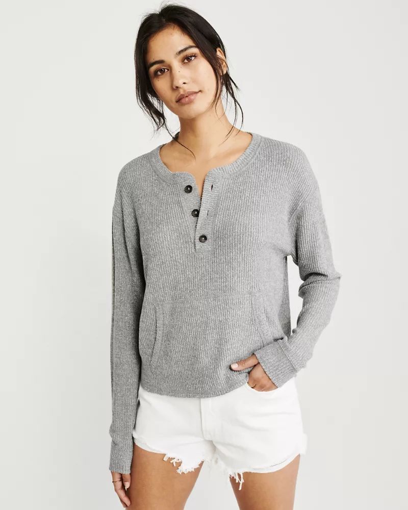 Cozy Ribbed Henley | Abercrombie & Fitch US & UK