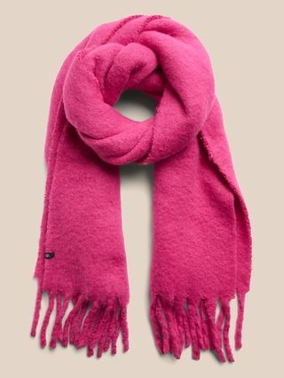 Oversized Fuzzy Scarf | Banana Republic (US)