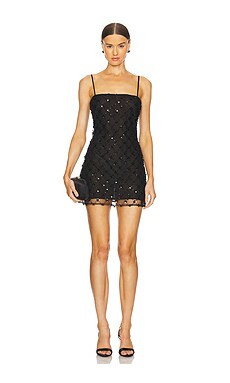 LPA Sayge Mini Dress in Black from Revolve.com | Revolve Clothing (Global)