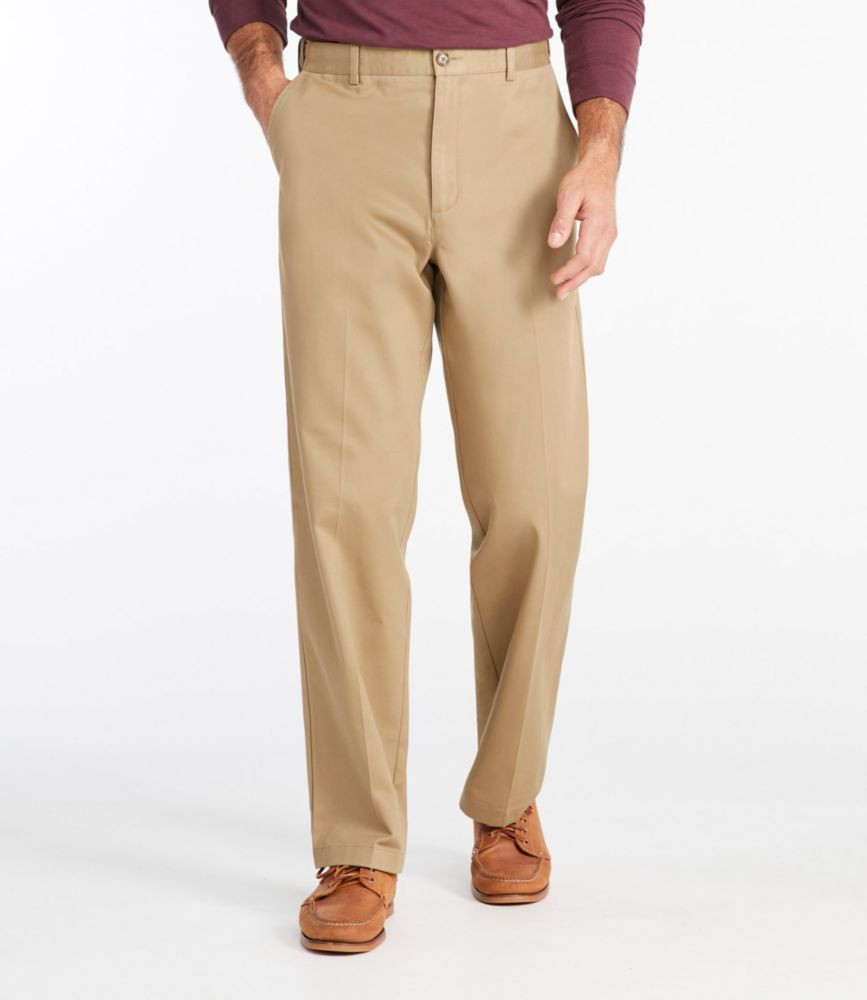 Men's Wrinkle-Free Double L® Chinos, Natural Fit, Hidden Comfort, Plain Front | L.L. Bean