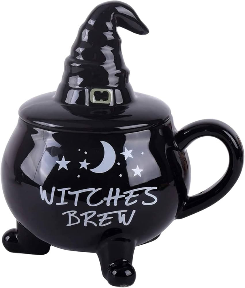 Vencer,Funny Coffee Mug,Witch Coffee Mugs,Goth Christmas Novelty Cup With lid,Witches Brew Cauldr... | Amazon (US)