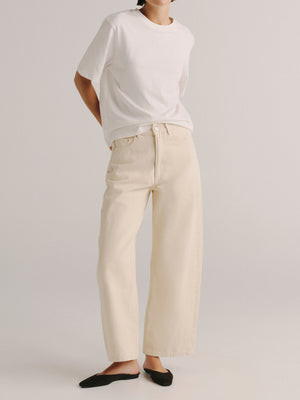 Taylor Relaxed Barrel Ultra High Rise 27" Jeans | Flax | DL 1961 Women