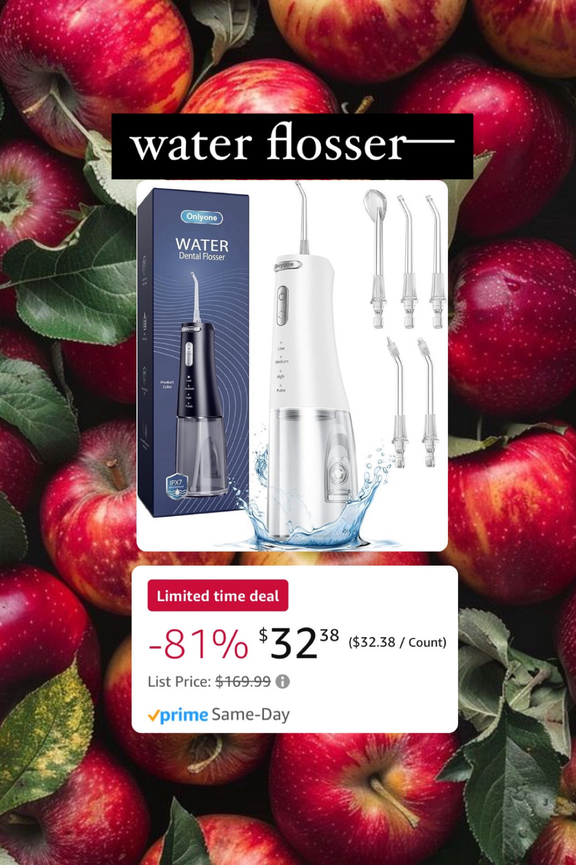 Water pik - affordable water flosser 

#LTKBeauty