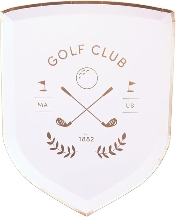 Bonjour Fête Le Golf Small Paper Party Plates | Disposable Dessert Size | Premium Party Supplies... | Amazon (US)