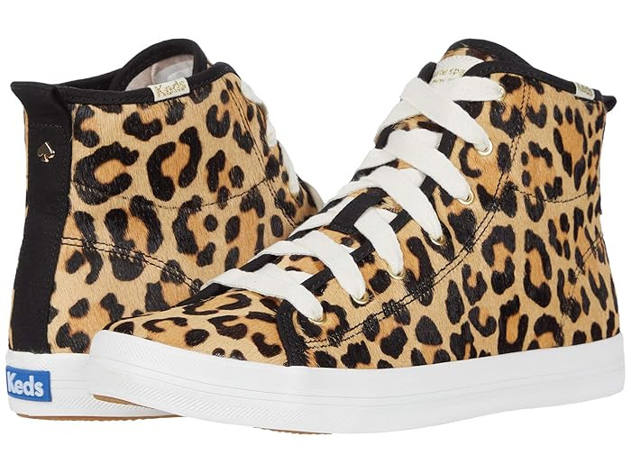 Keds x kate spade new york Kickstart Hi Leopard (Tan Multi Haircalf) Women's Shoes | Zappos