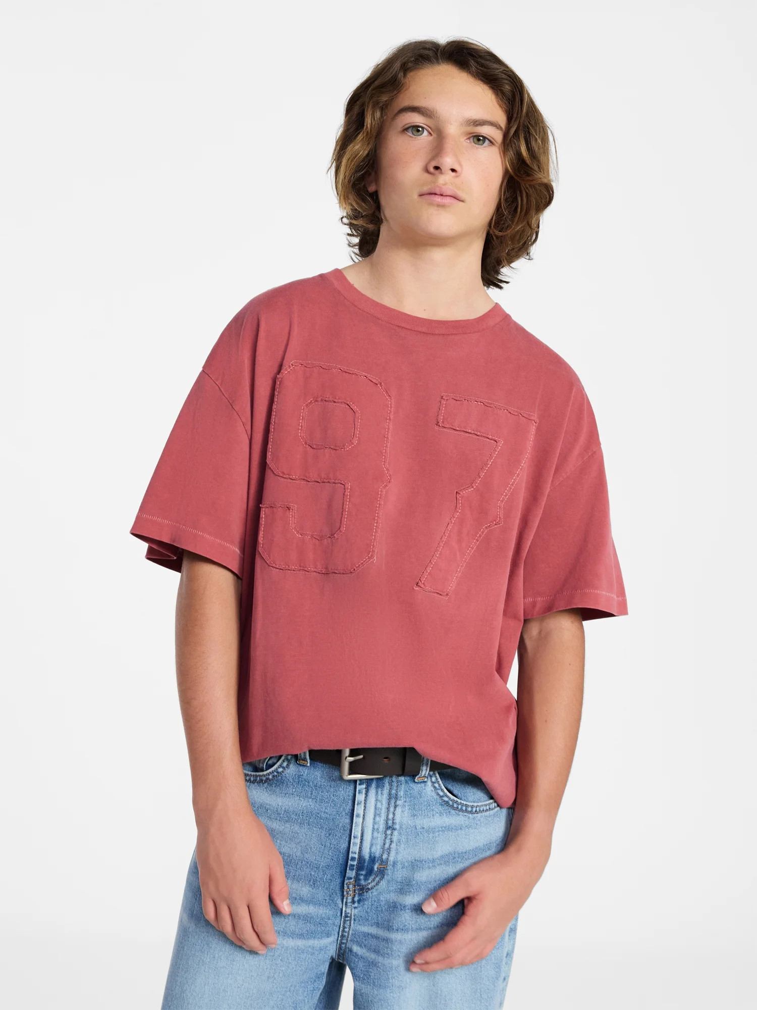 Weekend Academy Boys Varsity Tee with Short Sleeves, Sizes 4-18 | Walmart (US)