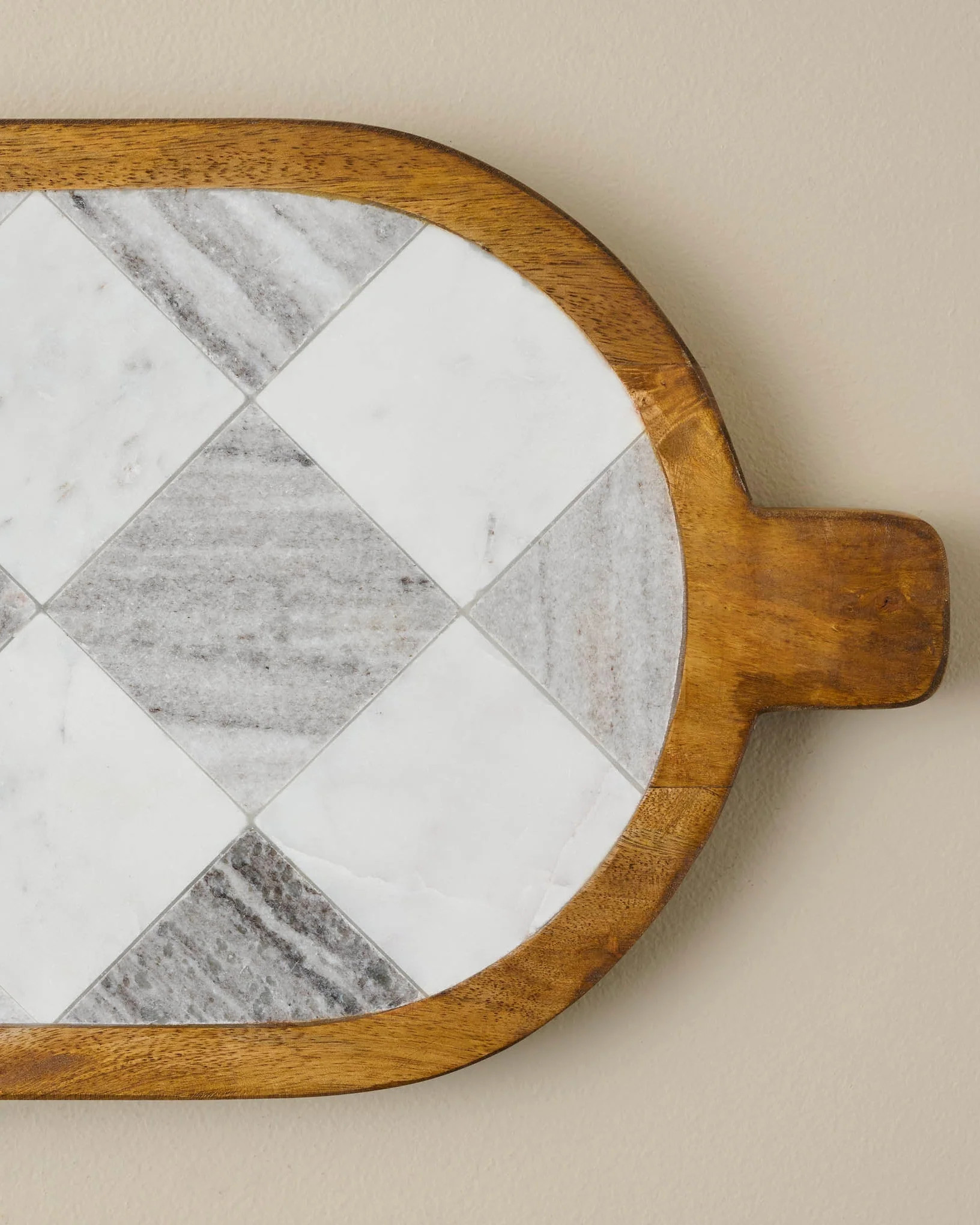 Everett Checkered Marble Serving Board | Magnolia