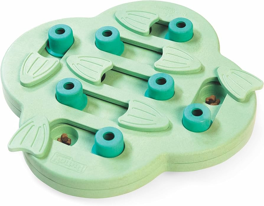 Outward Hound by Nina Ottosson Puppy Hide N' Slide Treat Puzzle Enrichment Dog Toy, Green | Amazon (US)