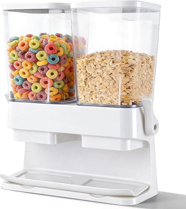 Airtight Cereal Containers Storage for Kitchen Pantry, Dry Food Dispenser for Cereal, Rice, Grain... | Amazon (US)