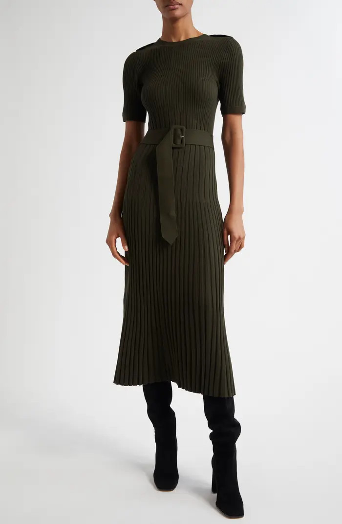 Vida Belted Rib Sweater Dress | Nordstrom