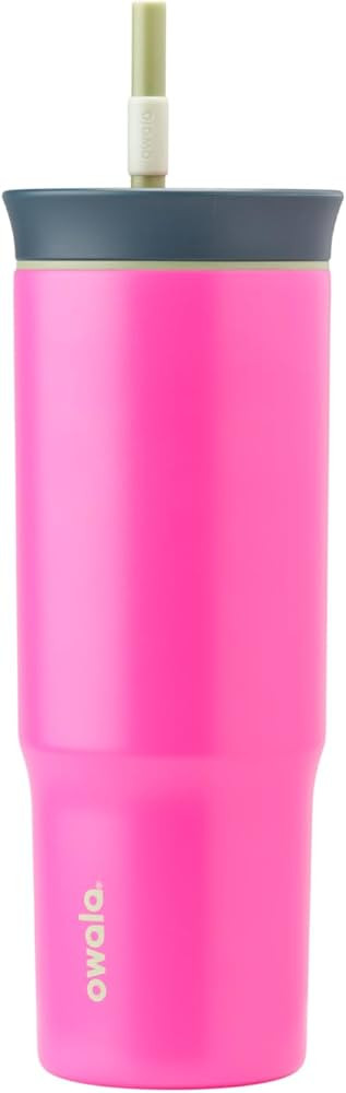 Owala Stainless Steel Triple Layer Insulated Travel Tumbler with Spill Resistant Lid and Straw, B... | Amazon (US)