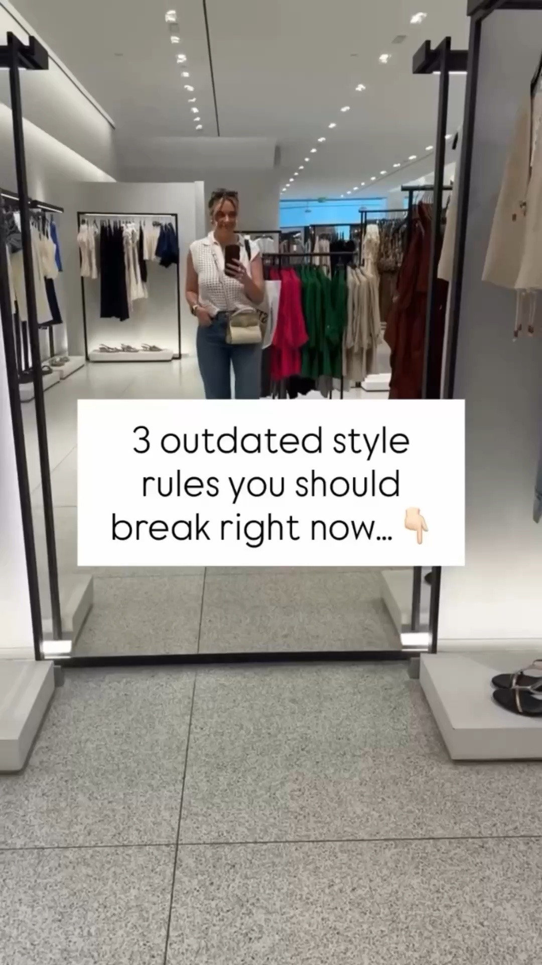 Ready to break free from old-school style rules? 🙌 

Here are 3 you should ditch ASAP: 
1️⃣ Always tuck your top. - Sometimes a half-tuck or leaving it loose creates a more modern look! 
2️⃣ Stick to skinny jeans. - Wide-leg, straight-leg, and flared styles are trending and so flattering! 
3️⃣ Avoid mixing prints. - Stripes and florals? Leopard and plaid? They’re better together! 

Which rule are you breaking first? Need help modernizing your wardrobe? Let’s chat! 💌 
#PersonalStylist #StylingTips #StyleWithPurpose #PersonalStyling #StyleOver40 BreakTheRules