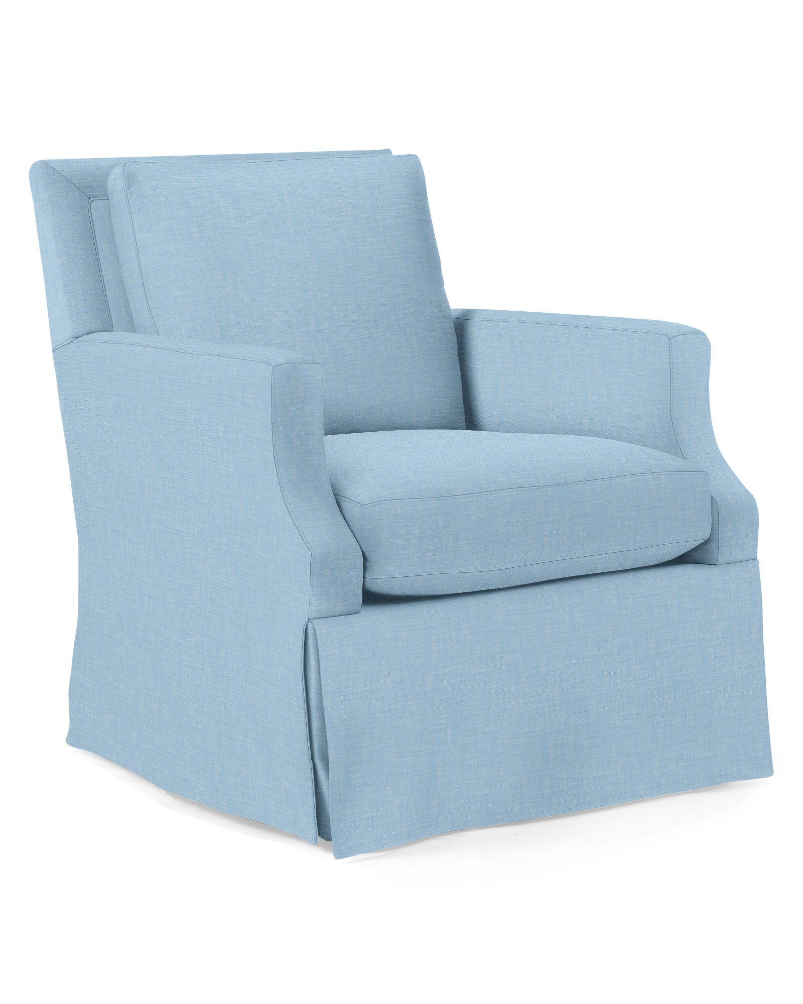 Grady Swivel Glider - Skirted | Serena and Lily