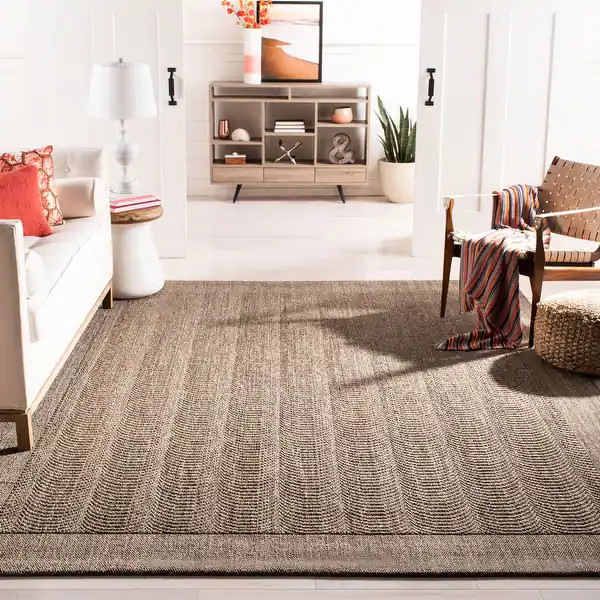 SAFAVIEH Palm Beach Cissy Sisal Area Rug - 9' x 12' - Silver | Bed Bath & Beyond