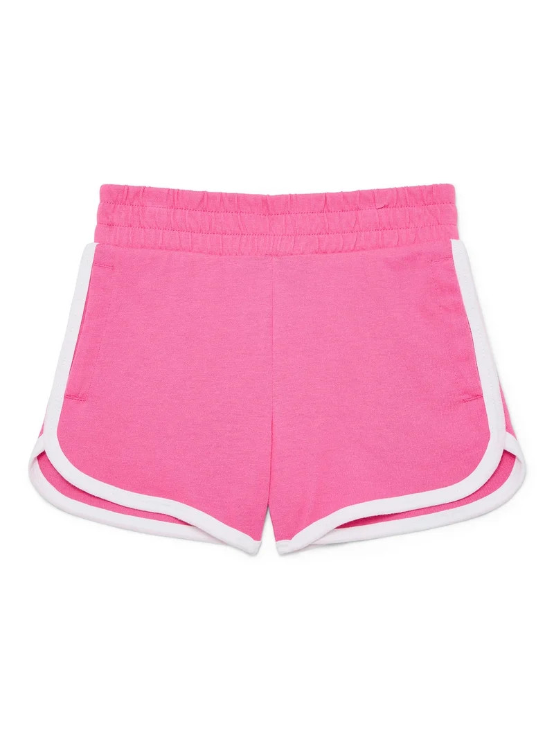 Wonder Nation Girls Dolphin Hem Shorts, Sizes 4-18 & Plus | Walmart (US)