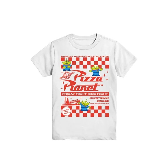 Toy Story, Boys' Graphic Tee with Short Sleeves, Pizza Planet, Sizes 4-18 | Walmart (US)