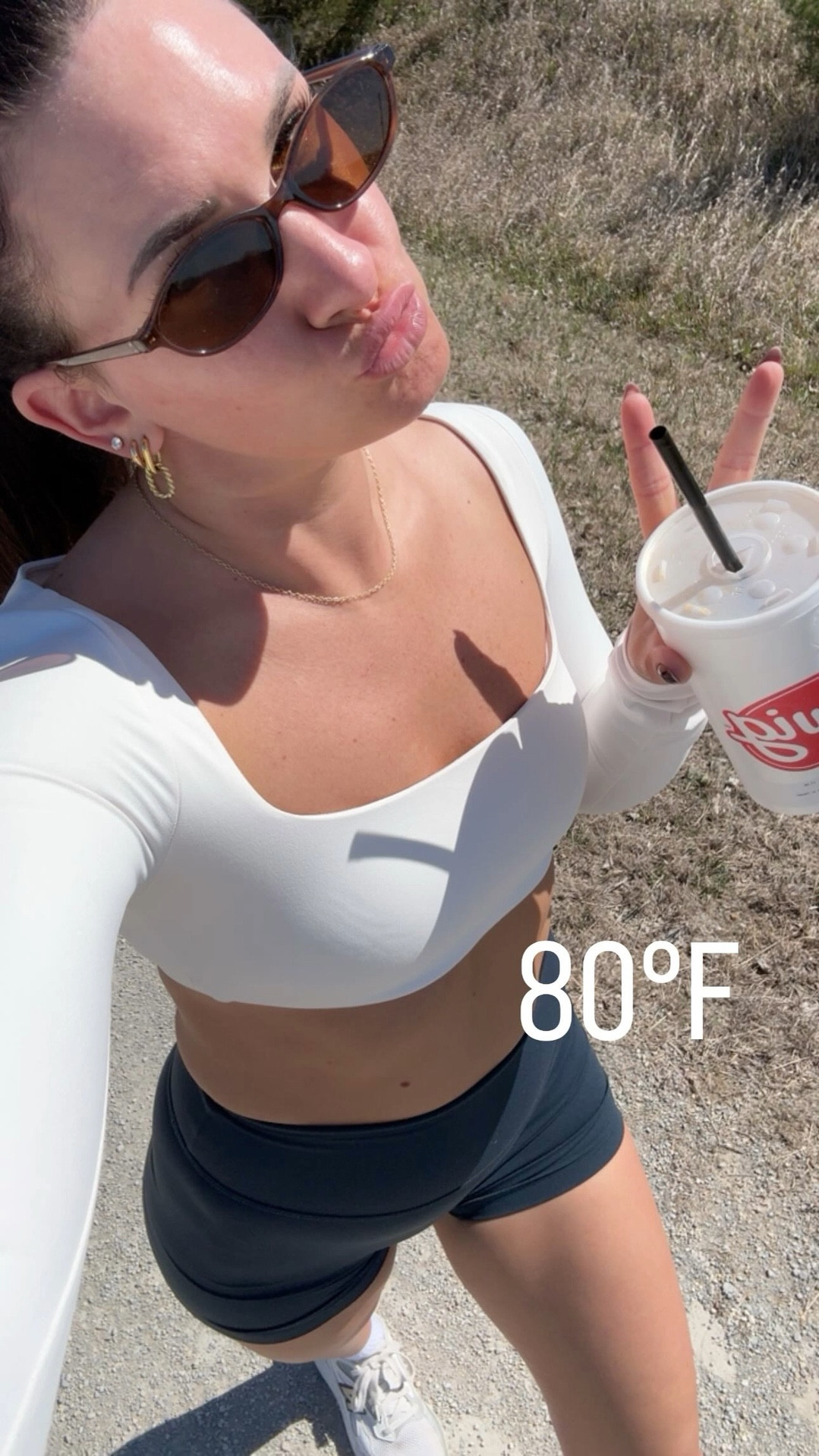 Medium in both. Love this brand!! 