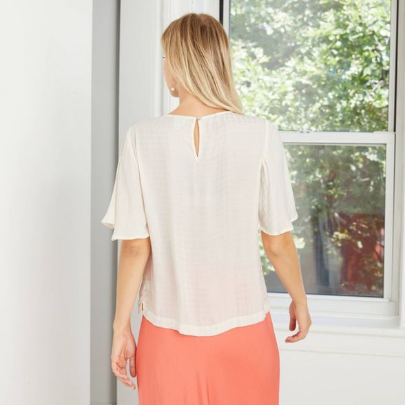 Women's Short Sleeve Woven T-Shirt - A New Day™ | Target