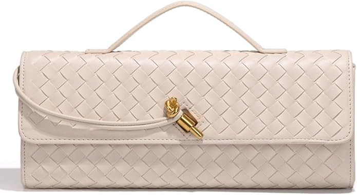 Trendy Woven Evening Clutch Purses Women Underarm Shoulder Handbag Cute Satchels Crossbody Purse ... | Amazon (US)