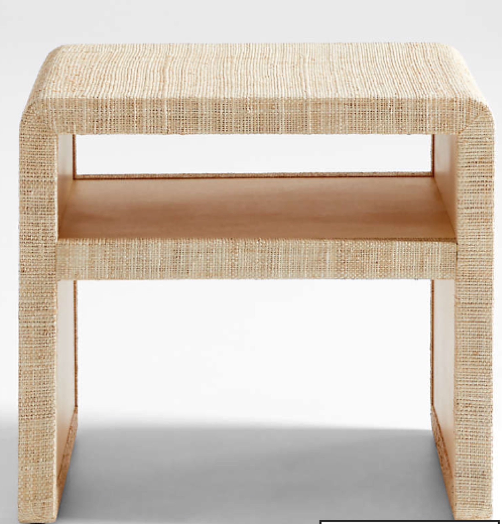 Grasscloth side table // California casual // living room // statement piece 

#LTKhome