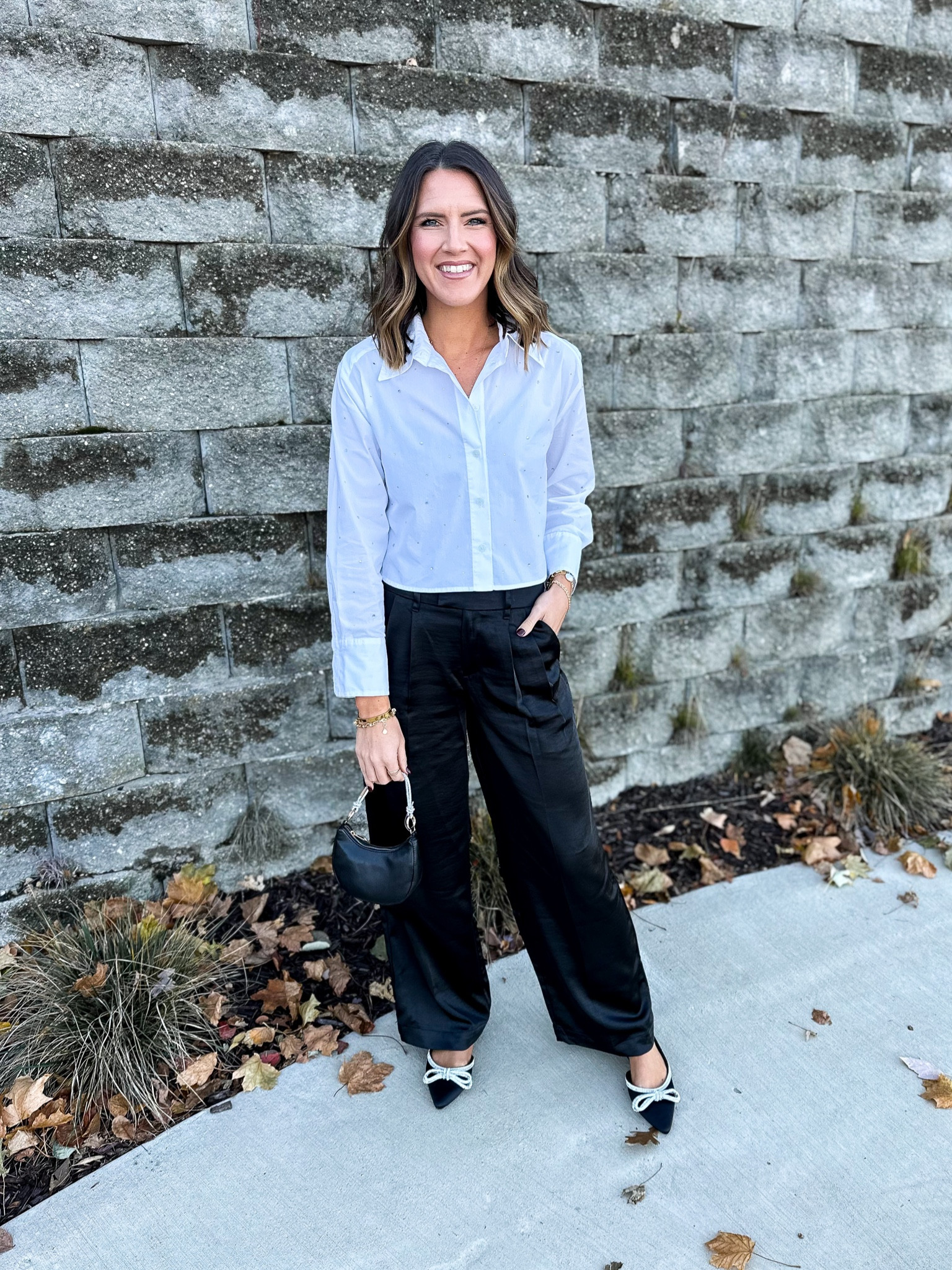 Classy but still sassy. 💁🏻‍♀️ #ad @target new arrivals for the holidays are so fabulous! These satin pants could be styled so many ways this holiday season. And these shoes!!! 😍 #targetpartner #targetstyle #target @targetstyle

Top - small
Pants - size 2 


#LTKHoliday #LTKparties #LTKfindsunder50