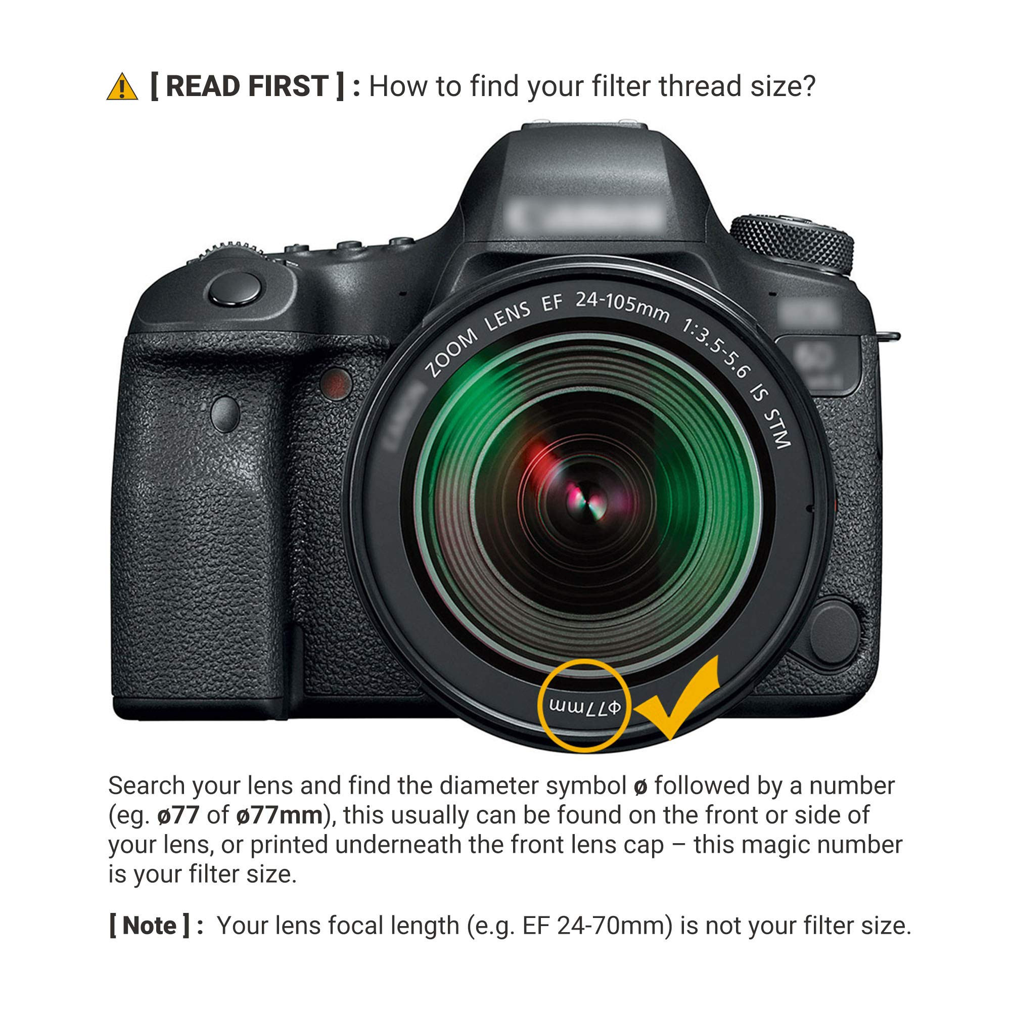 JJC 77mm ND Filter ND2-2000 VND Variable Neutral Density Fader for Canon RF 14-35mm f4 L is USM, ... | Amazon (US)