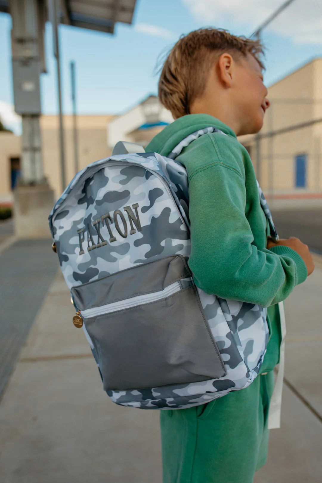 Grey Camo Backpack | KenzKustomz