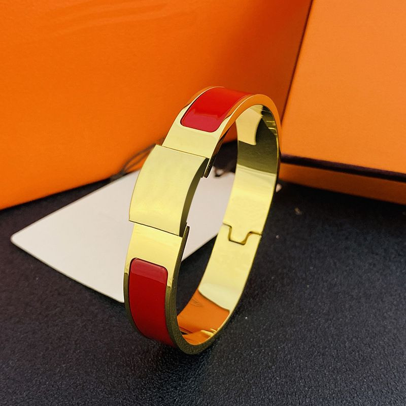 Hernes Gold designer clic bracelet women men classics jewelry titanium steel 19 Color select High... | DHGate